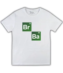 Прикольные футболки: Br - Ba на белой